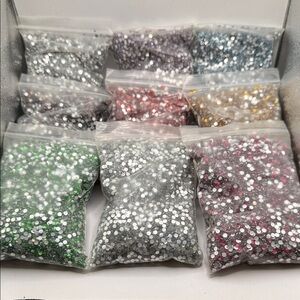 Assorted Loose Nail Rhinestones - Mixed Colors
